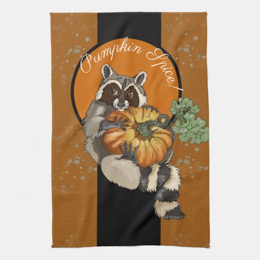 Linge De Cuisine Spice de Pumkin ! Racoon Roll (Vertical)