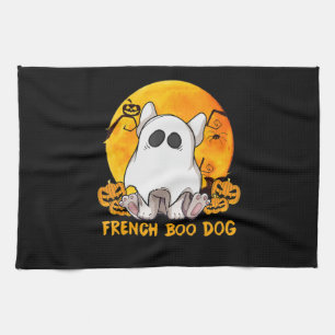 Linge De Cuisine Spider Gift French Boo Bulldog Avec Citrouille Spi