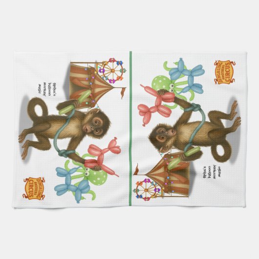 Linge De Cuisine Spike's balloon monkey magic (Horizontal)