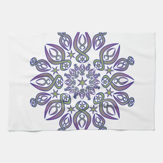 Linge De Cuisine Spikes bleus (Horizontal)
