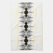 Linge De Cuisine Spikes fractaux de l'argent métallique (Vertical)