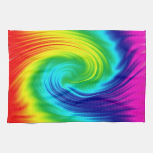 Linge De Cuisine Spirale d'arc-en-ciel (Horizontal)