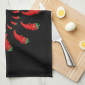 Linge De Cuisine Spirale de Pepper Diva Rouge (Quart Plié)