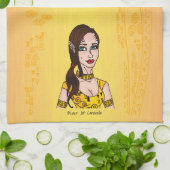 Linge De Cuisine Spirales rouges de fille de nébuleuse (Plié)