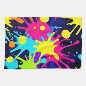 Linge De Cuisine Splash couleur vive (Horizontal)