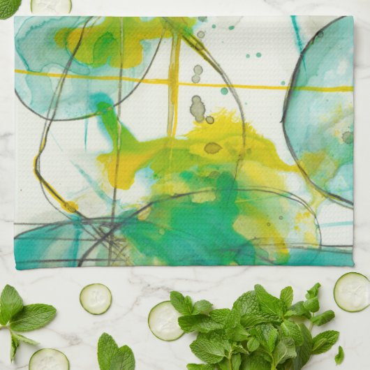 Linge De Cuisine Splish Splash I (Plié)