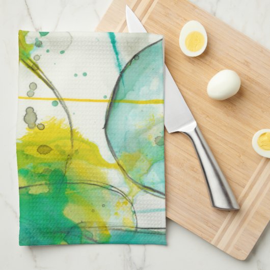 Linge De Cuisine Splish Splash I (Quart Plié)