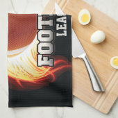 Linge De Cuisine Sports Flames (Quart Plié)