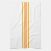 Linge De Cuisine Sporty Light Orange Brown White Racing Stripes (Vertical)