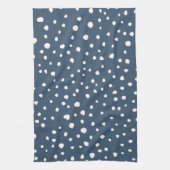 Linge De Cuisine Spots Dalmatiens Bleus Marine, Points Dalmatiens, (Vertical)