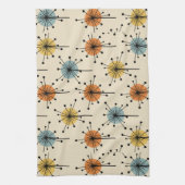 Linge De Cuisine Spoutnik Starburst Fleurs Retro (Vertical)