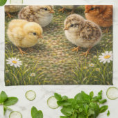Linge De Cuisine Spring Baby Chicks Kitchen Towel (Plié)