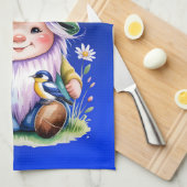 Linge De Cuisine Spring Gnome with Bunny and Bluebird (Quart Plié)