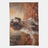 Linge De Cuisine Springer Spaniel à l'automne Feuilles automne Insp (Vertical)