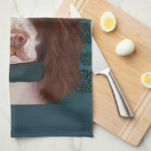 Linge De Cuisine Springer Spaniel Anglais       (Quart Plié)