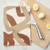 Linge De Cuisine Square Tangle Burnt Sienna Cream (Quart Plié)