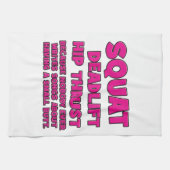 Linge De Cuisine Squat, Deadlift, Hip Thrust, Gains de bottes - Fem (Horizontal)