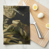 Linge De Cuisine Squelette avec cigarette brûlante | Vincent van Go (Quart Plié)