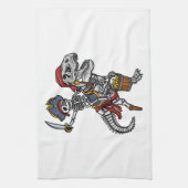 Linge De Cuisine Squelette de dinosaure pirate Halloween (Vertical)