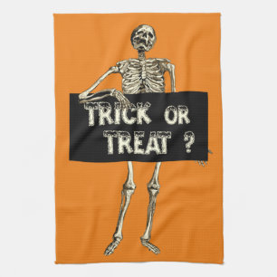 Linge De Cuisine Squelette de Halloween vintage pour Trick or Treat