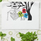 Linge De Cuisine squelette d'Halloween (Plié)