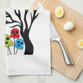 Linge De Cuisine squelette d'Halloween (Quart Plié)
