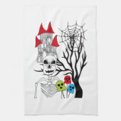 Linge De Cuisine squelette d'Halloween (Vertical)