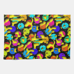 Linge De Cuisine Squiggly Loops sans coutures motif 09 + votre back