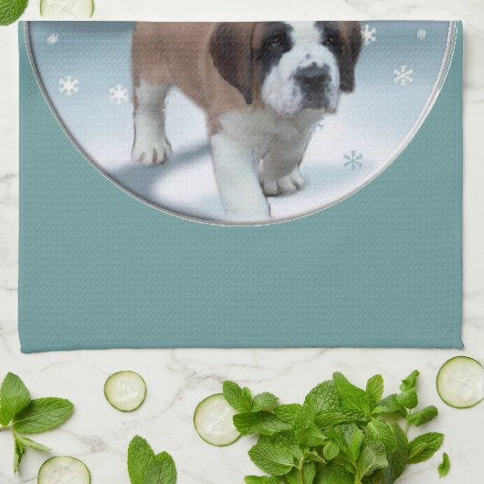 Linge De Cuisine St Bernard Noël (Plié)