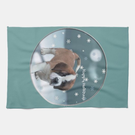 Linge De Cuisine St Bernard Noël (Horizontal)