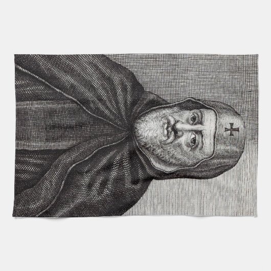 Linge De Cuisine St Ephrem le Syrien Enseignant du Repentir Art (Horizontal)