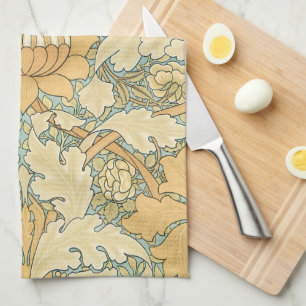 Linge De Cuisine St. James par William Morris, feuilles d'acanthe