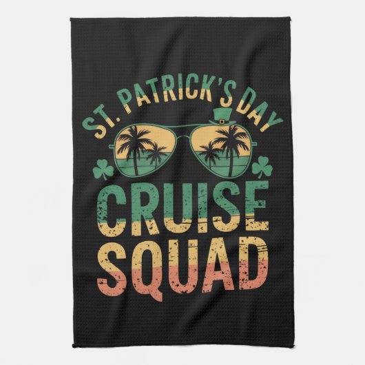 Linge De Cuisine St Patrick's Day Cruise Squad Amusant Famille Matc (Vertical)