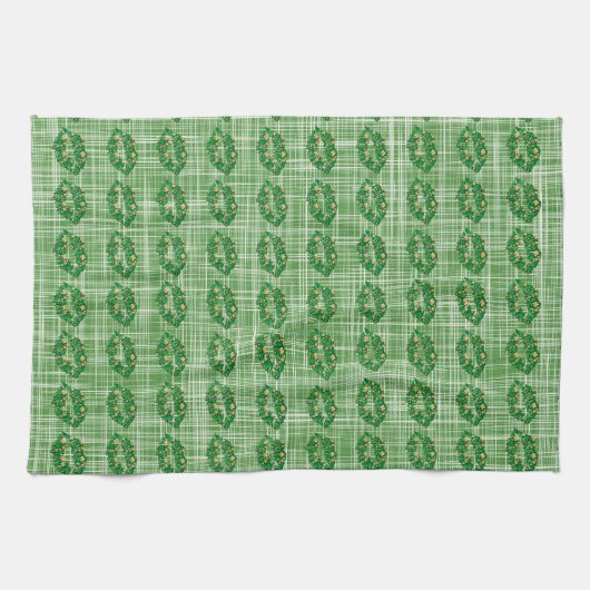 Linge De Cuisine St. Patricks Day Lucky Green Lips (Horizontal)