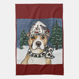 LINGE DE CUISINE STAFFORDSHIRE TERRIER AMÉRICAIN    