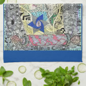 Linge De Cuisine  Star of David Challah Cover (Plié)