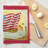 Linge De Cuisine Star Spangled Banner American Flag Kitchen Towel (Quart Plié)
