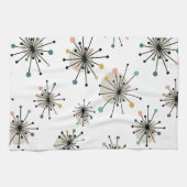 Linge De Cuisine Starburst Motif ère atomique Moyen-siècle moderne (Horizontal)