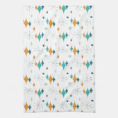 Linge De Cuisine Starburst Motif moderne du milieu du siècle (Vertical)