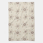 Linge De Cuisine Starburts Atomique Nature Tons Terre (Vertical)