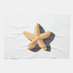 Linge De Cuisine Starfish avec son ombre