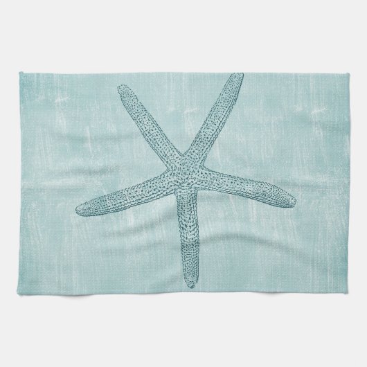 Linge De Cuisine Starfish bleu (Horizontal)