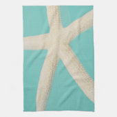 Linge De Cuisine Starfish élégant océan moderne plage turquoise (Vertical)