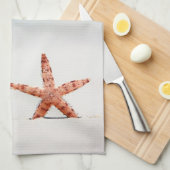 Linge De Cuisine Starfish sur la plage (Quart Plié)