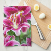 Linge De Cuisine Stargazer Lilies (Quart Plié)