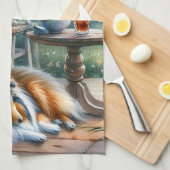 Linge De Cuisine Starlit Garden Porch Sheltie Dream (Quart Plié)