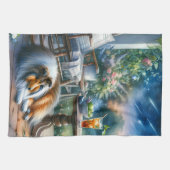 Linge De Cuisine Starlit Garden Porch Sheltie Dream (Horizontal)