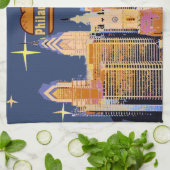 Linge De Cuisine Starry Night Philadelphia, Fromage Steak (Plié)