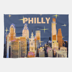 Linge De Cuisine Starry Night Philadelphia, personnaliser