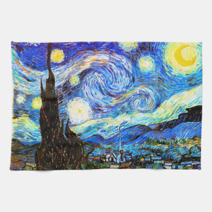 Linge De Cuisine Starry Night Van Gogh Art
